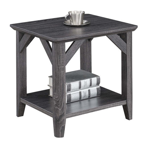 The Gray Barn West End Table with Shelf