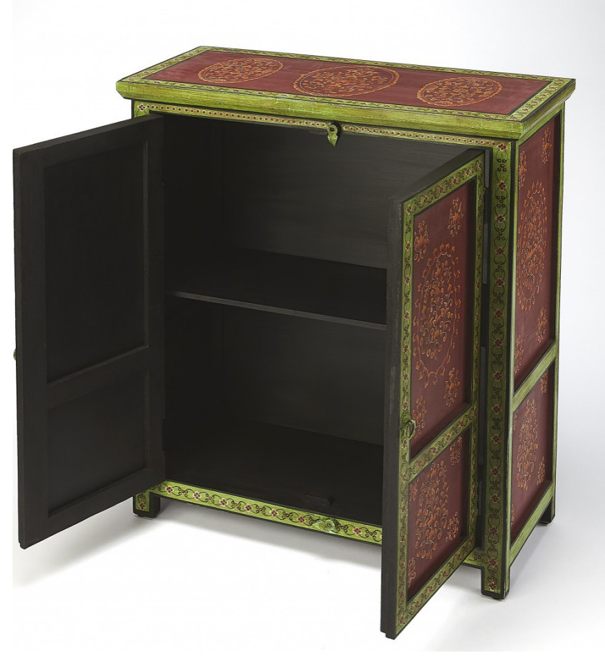 Disha Hand Painted Chest   Mediterranean   Accent Chests And Cabinets   by HomeRoots  Houzz