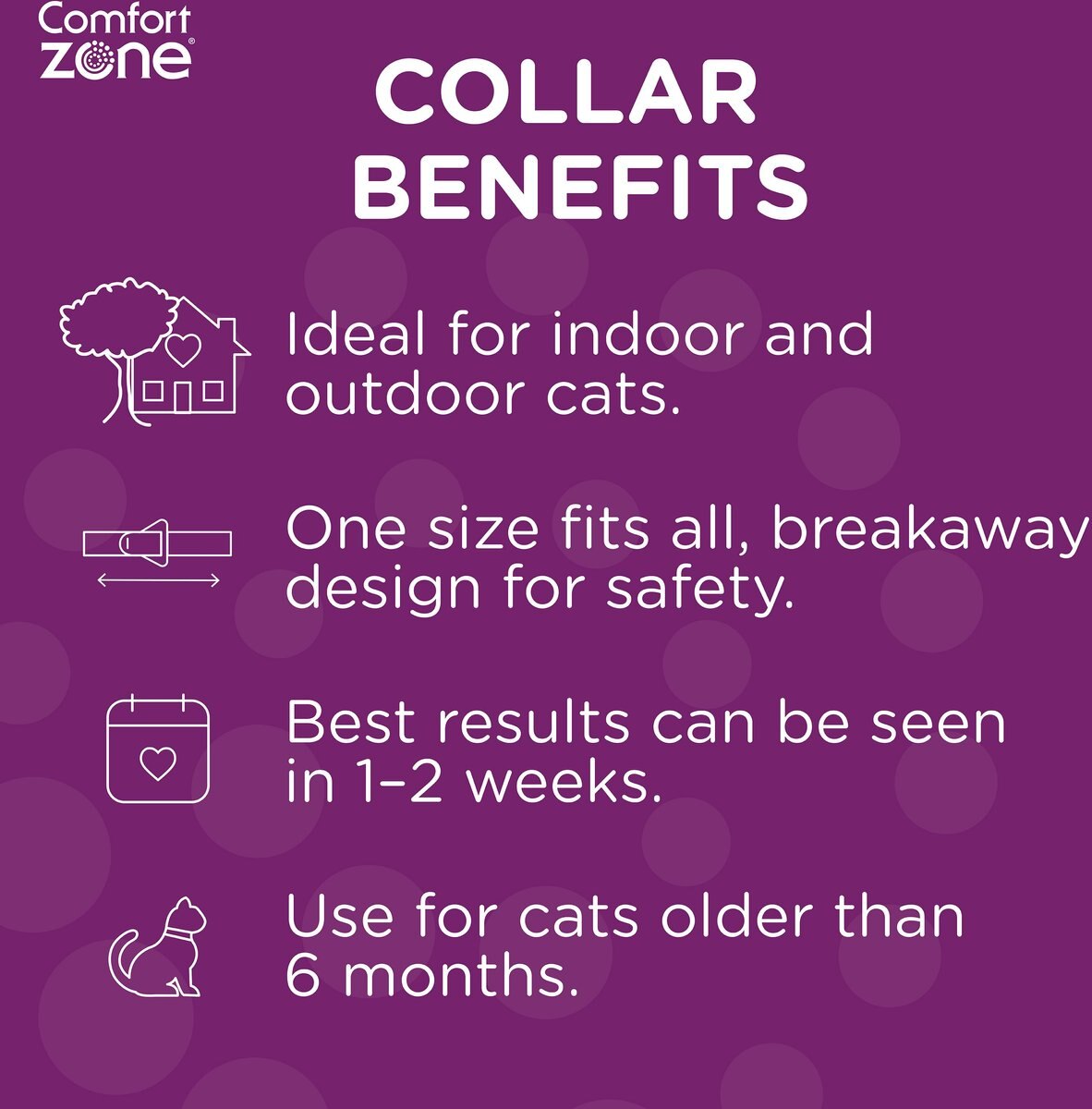 Comfort Zone On-The-Go Breakaway Calming Collar for Cats