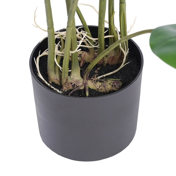 Philodendron Artificial Plant Tree In Round Pot