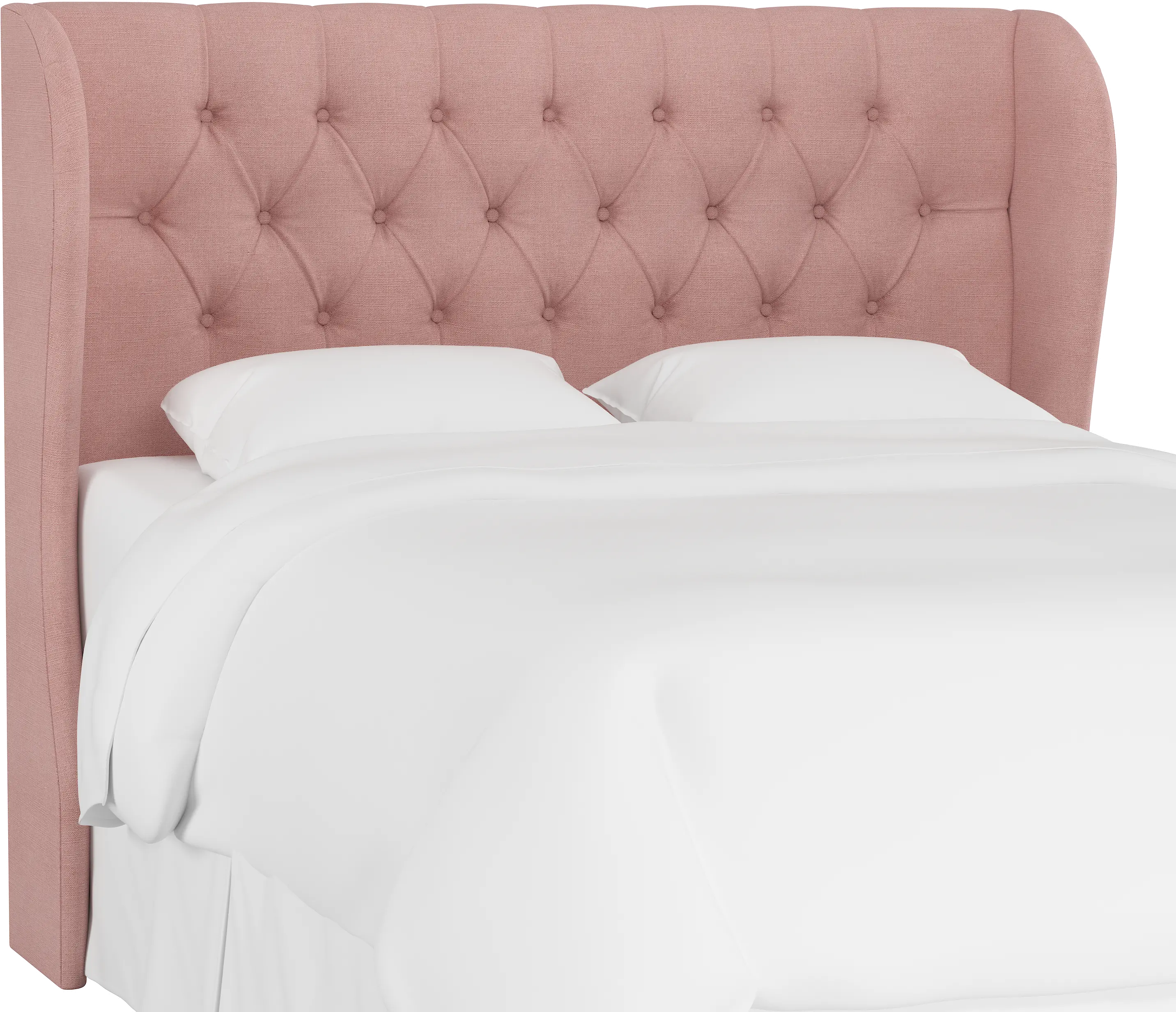 Jaclyn Blush Sloped Wingback Twin Headboard - Skyline Furniture