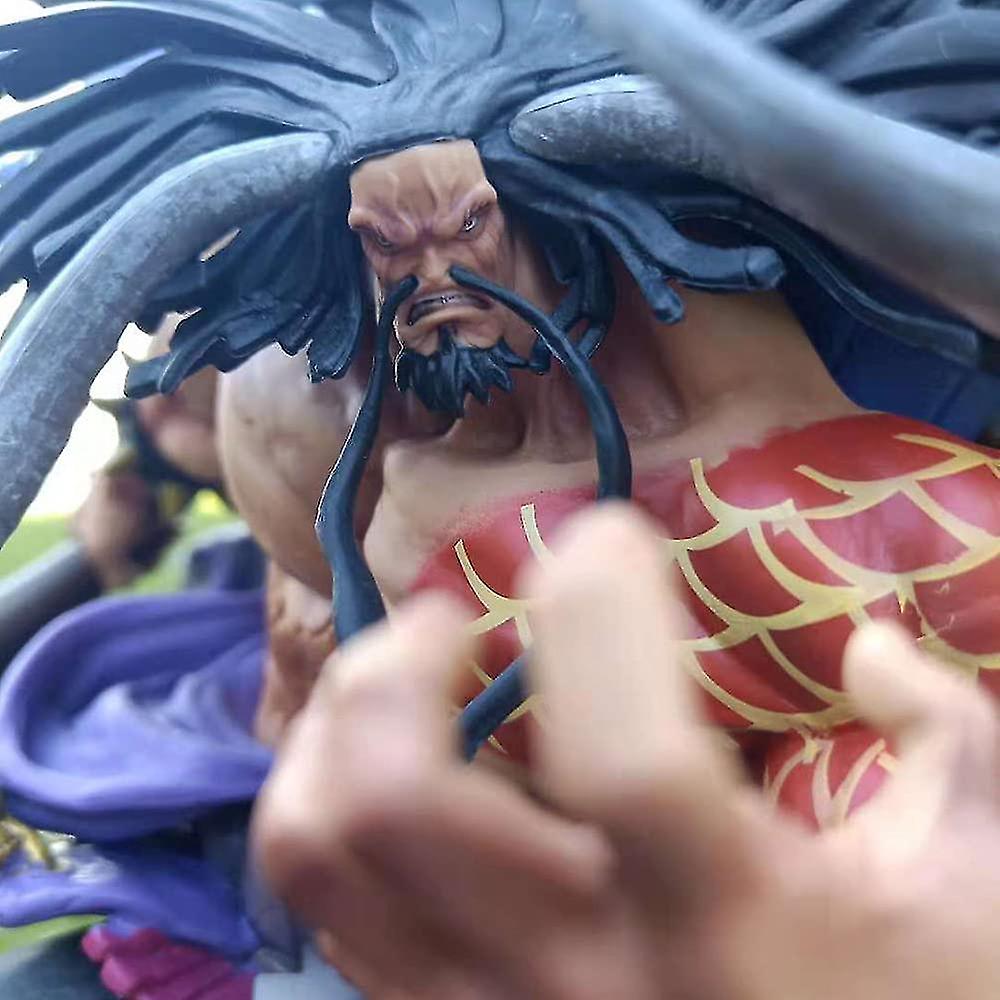 30cm Anime Action Figure One Piece Four Emperors Beasts Kaido Newest Oversized Gift Handmade Model Static Statue Otaku Favorite Painted Crafts