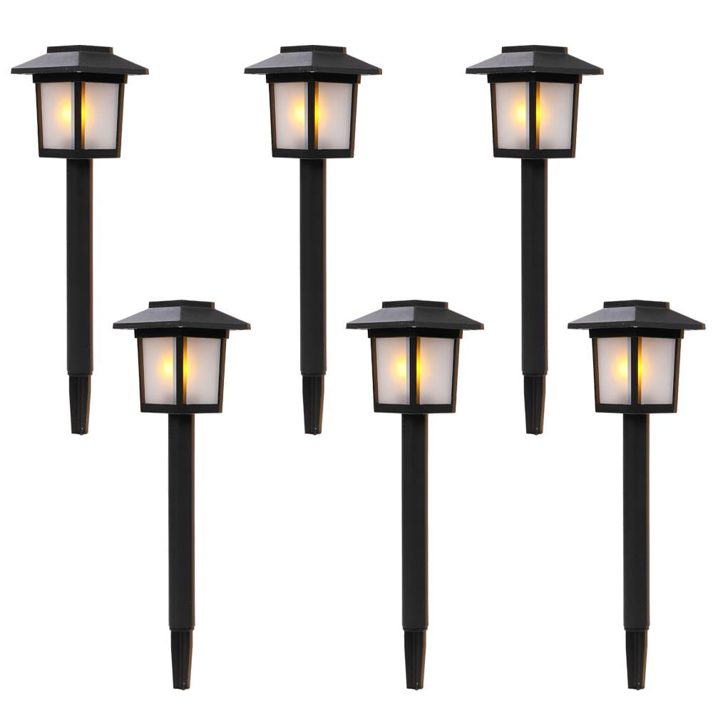 UBesGoo 6 Pack Solar Lawn Lamps Outdoor Landscape Lighting Pathway Lights Garden Lamp