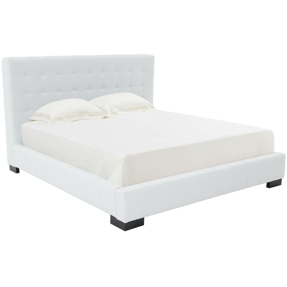 SAFAVIEH Couture Vivaldi Tufted Linen Bed