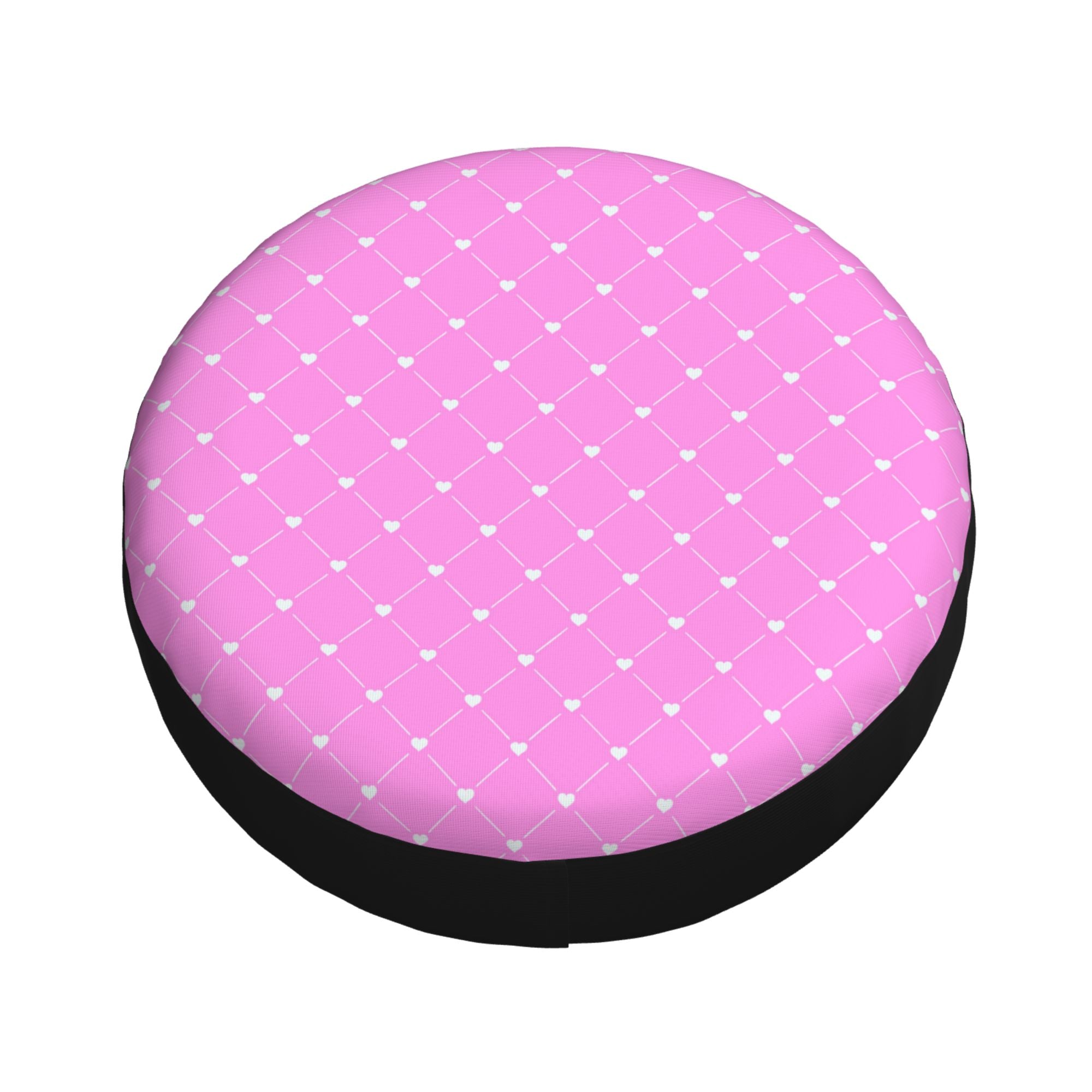 XMXY Pink Decorative Texture Spare Tire Cover，Universal Waterproof Cover for Jeep RV Tire Wheel Protection 14 inch