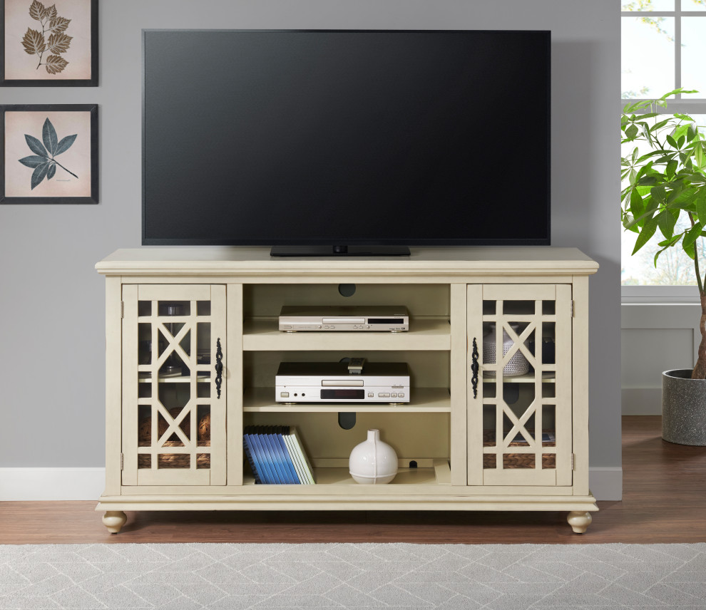 Elegant 2 Door TV Stand   Traditional   Entertainment Centers And Tv Stands   by Martin Svensson Home  Houzz