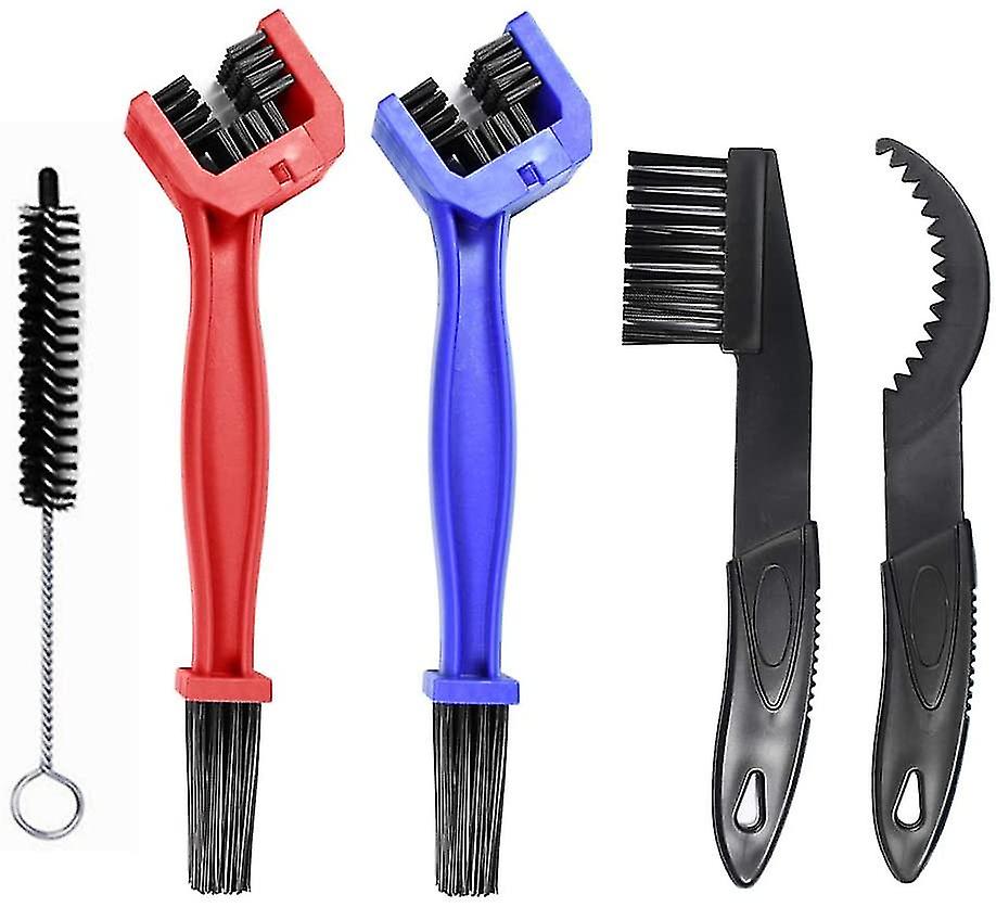 Bicycle Cleaning Brush Set 5 Pieces Chain Brush Tool For Bicycle Chain Cleaning