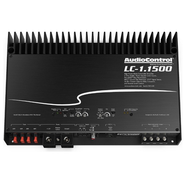 Audiocontrol Lc 1 1500 Amplifier Acr 1 Dash Remote And Wiring Kit