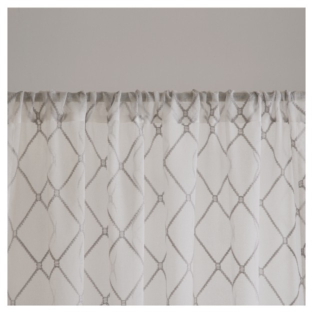 Clarissa Diamond Sheer Curtain Panel