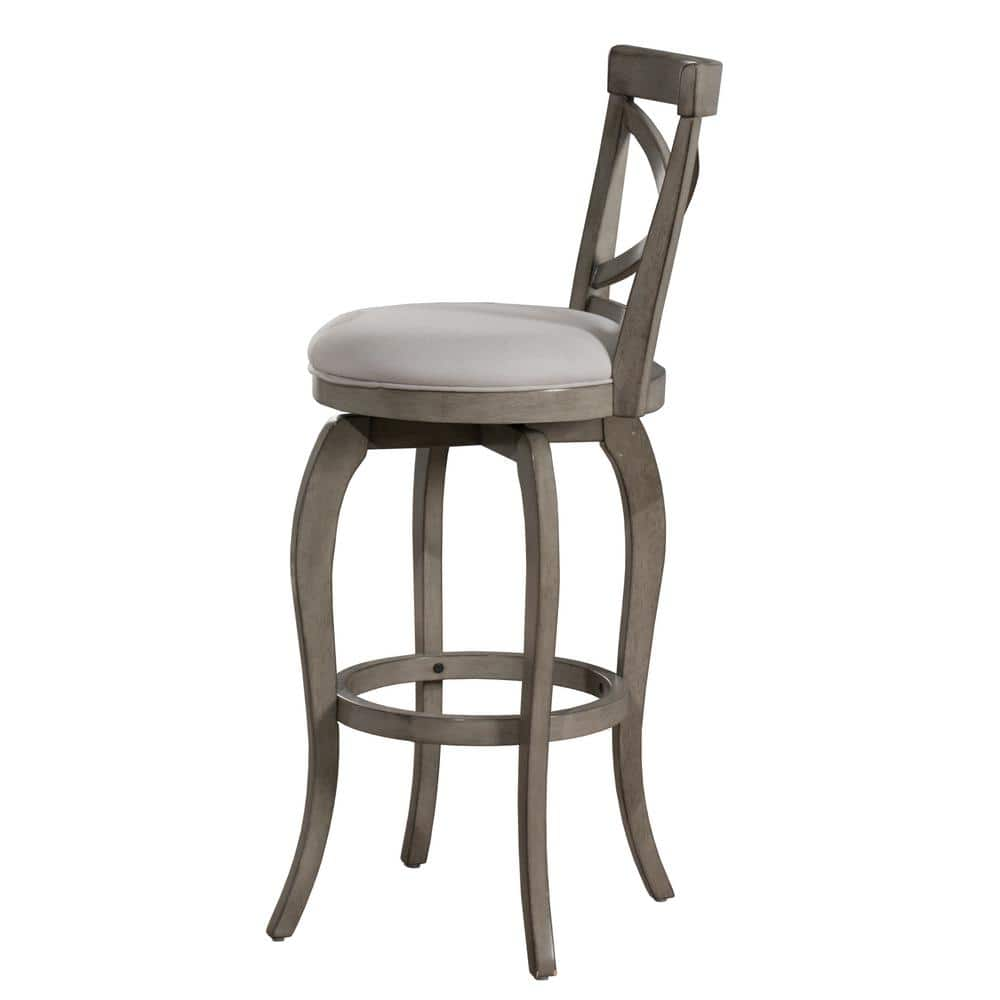 Hillsdale Furniture Ellendale 31.25 in. Aged Gray Bar Stool 5304-831