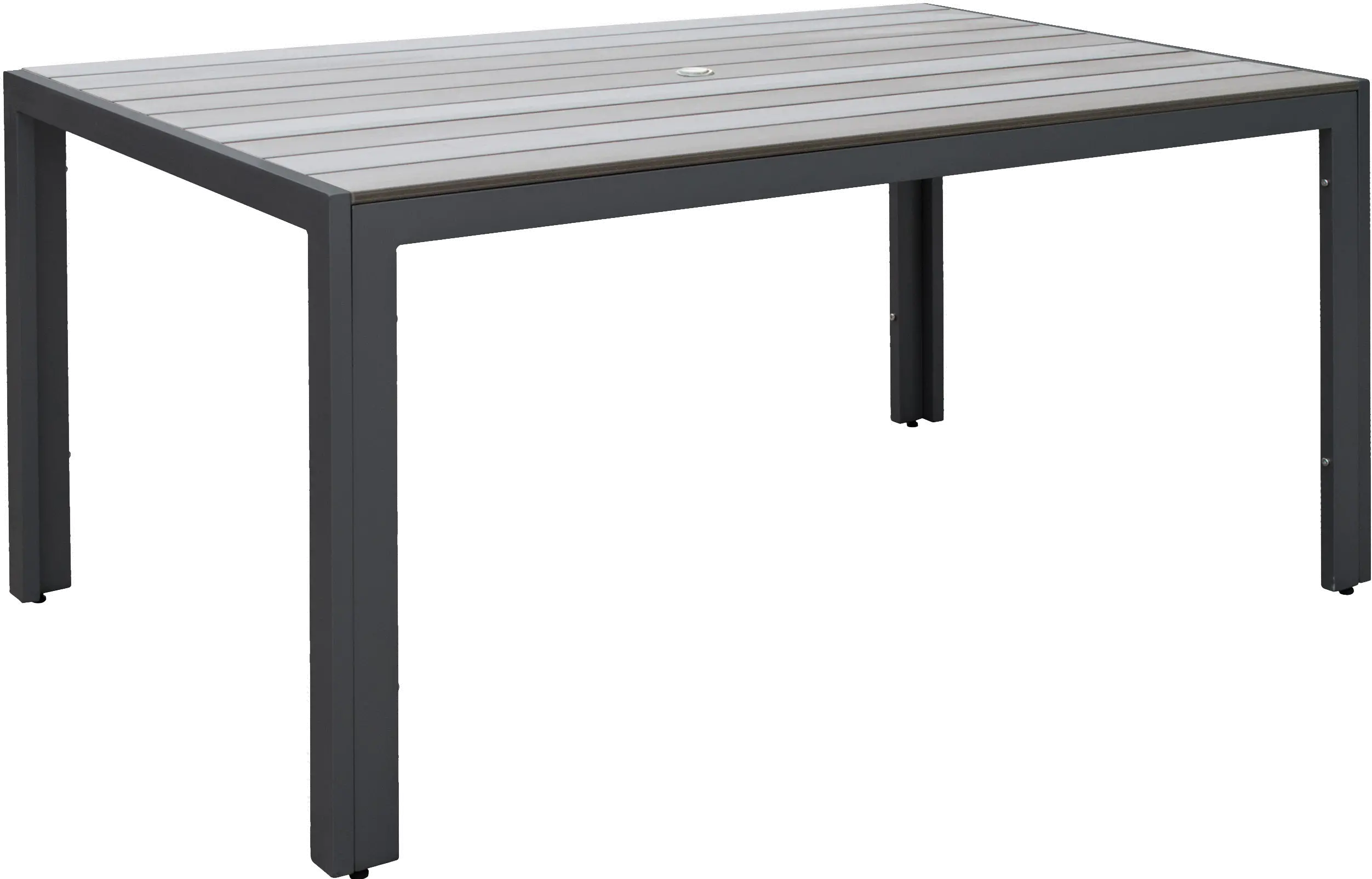 Gallant Sun Bleached Black Rectangle Patio Table