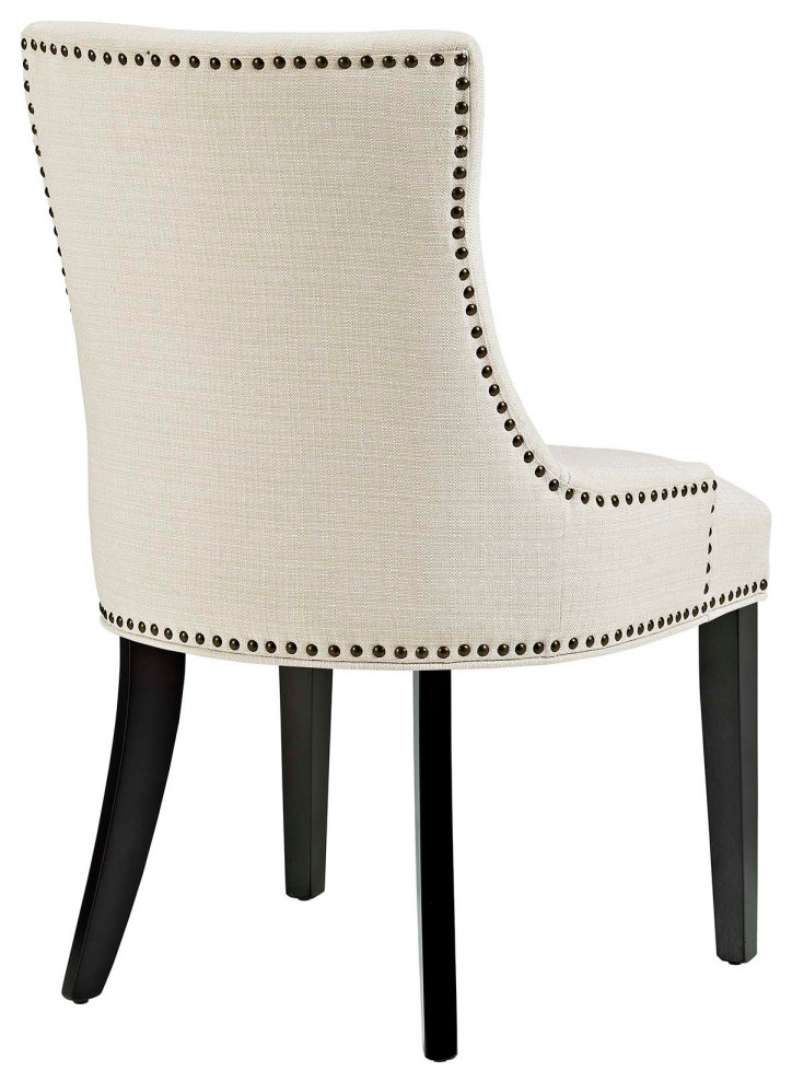 Beige Marquis Dining Chair Fabric Set of 4   Transitional   Dining Chairs   by Homesquare  Houzz