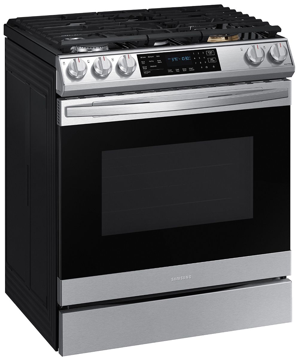  ADA 6 Cu. Ft. Fingerprint Resistant Stainless Steel Front Control Slide-In Gas Range With Air Fry