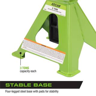 Arcan 3-Ton Steel Jack Stands ALJS3