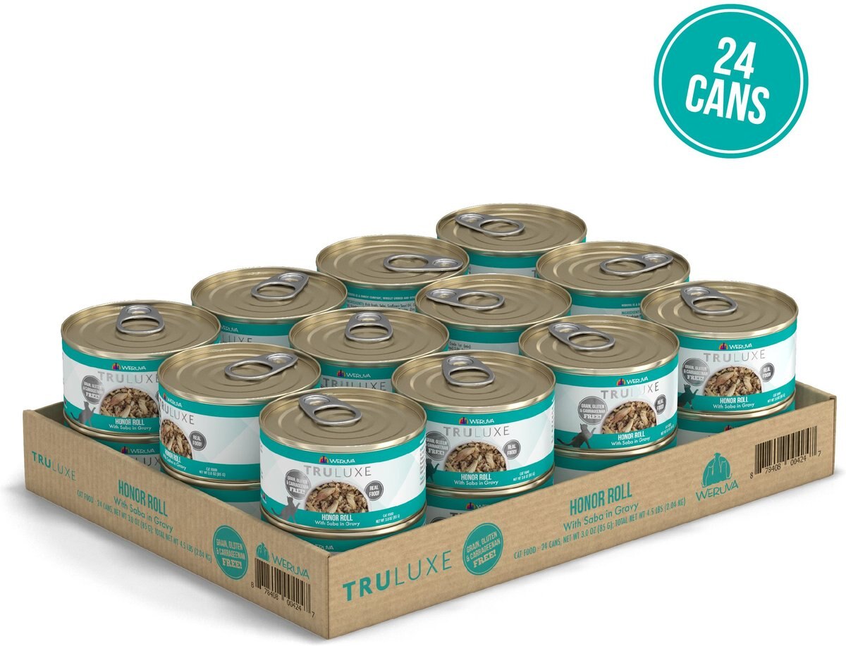 Weruva Truluxe Honor Roll with Saba in Gravy Grain-Free Canned Cat Food