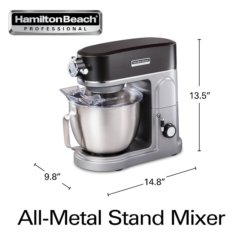 Hamilton Beach All-Metal Stand Mixer with Attachment Hub