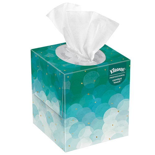 Kimberly-Clark Kleenex Professional Facial Tissue Cube for Business (21271) | Upright Face Tissue Box， 6 Bundles