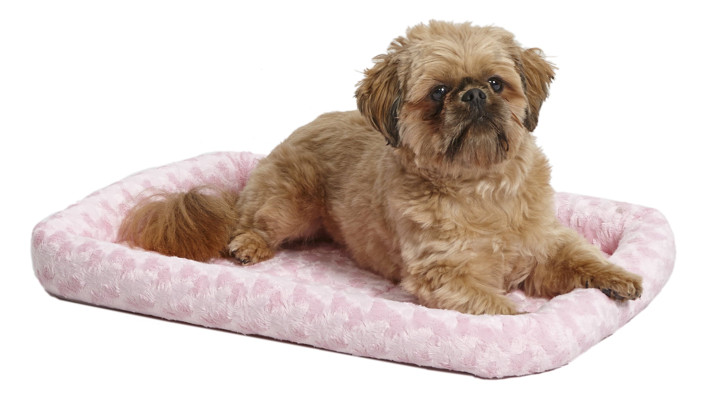 MidWest QuietTime Pet Bed & Dog Crate Mat, Pink, 24