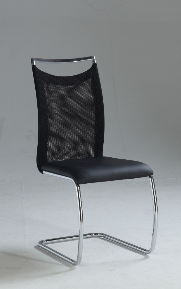 Meshed Back Cantilever Side Chair (Set of 2)   Contemporary   Dining Chairs   by HedgeApple  Houzz
