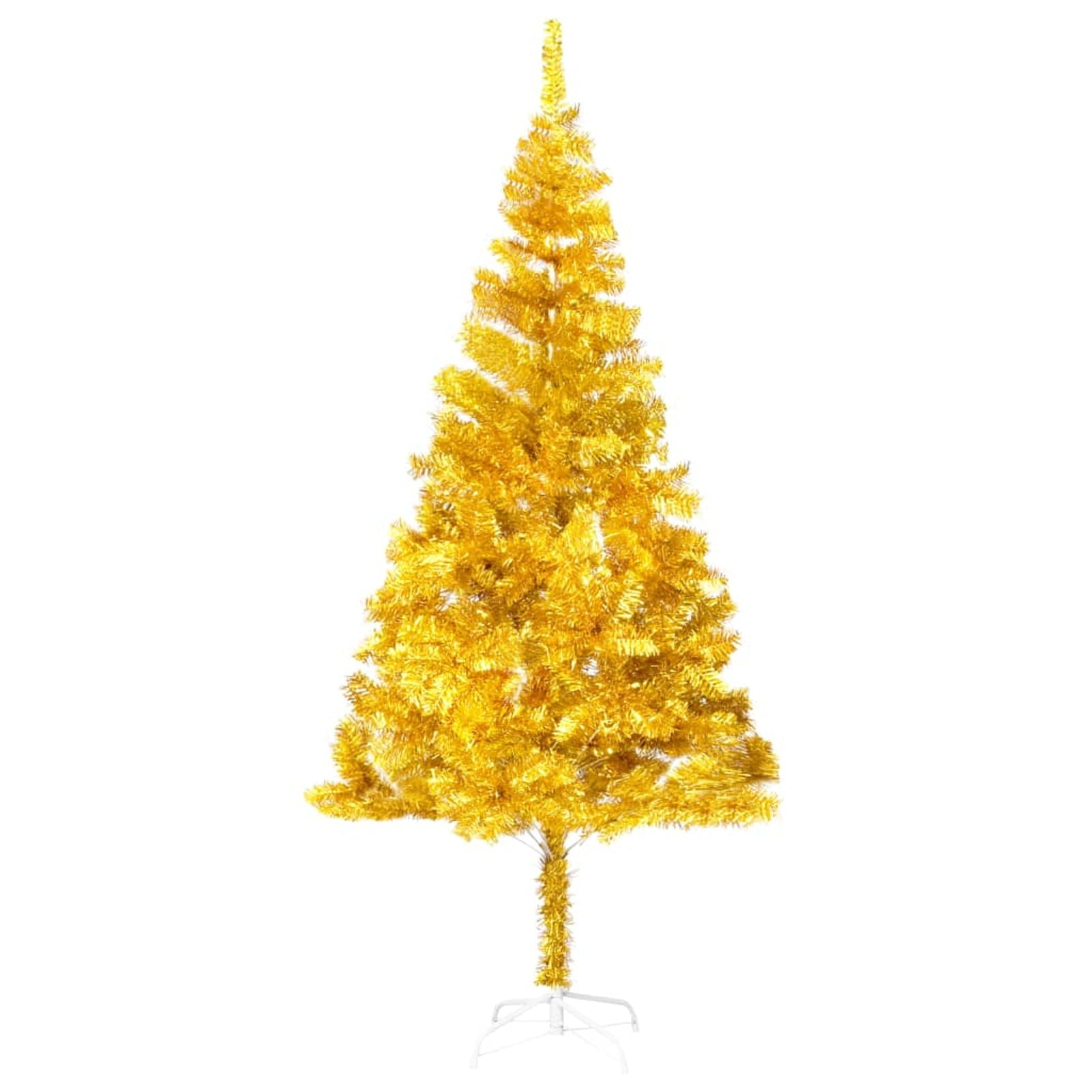 Festnight Artificial Christmas Tree with Stand Gold 70.9" PET