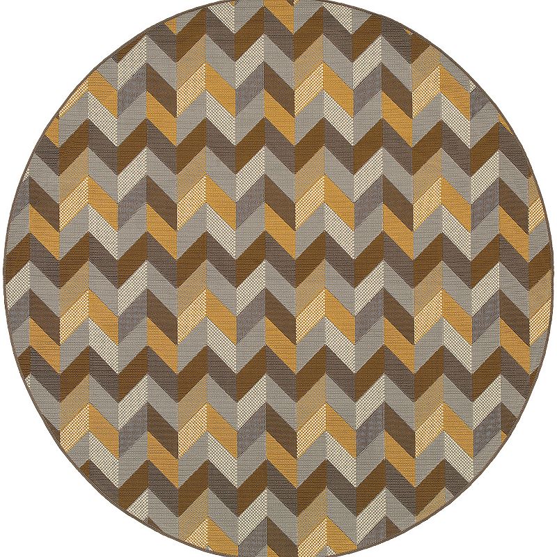 StyleHaven Bayside Chevron Indoor Outdoor Rug