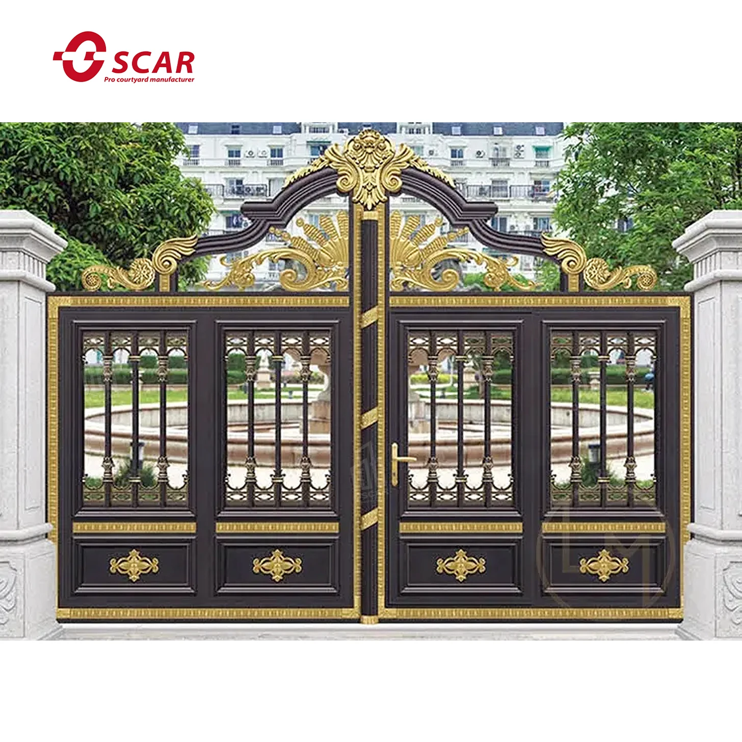 Factory Supply Low Price Easy To Assemble Anti Corrosion And Waterproof Fencing Metal Garden Security Gate