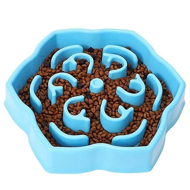 Petal maze slow feeder dog bowl