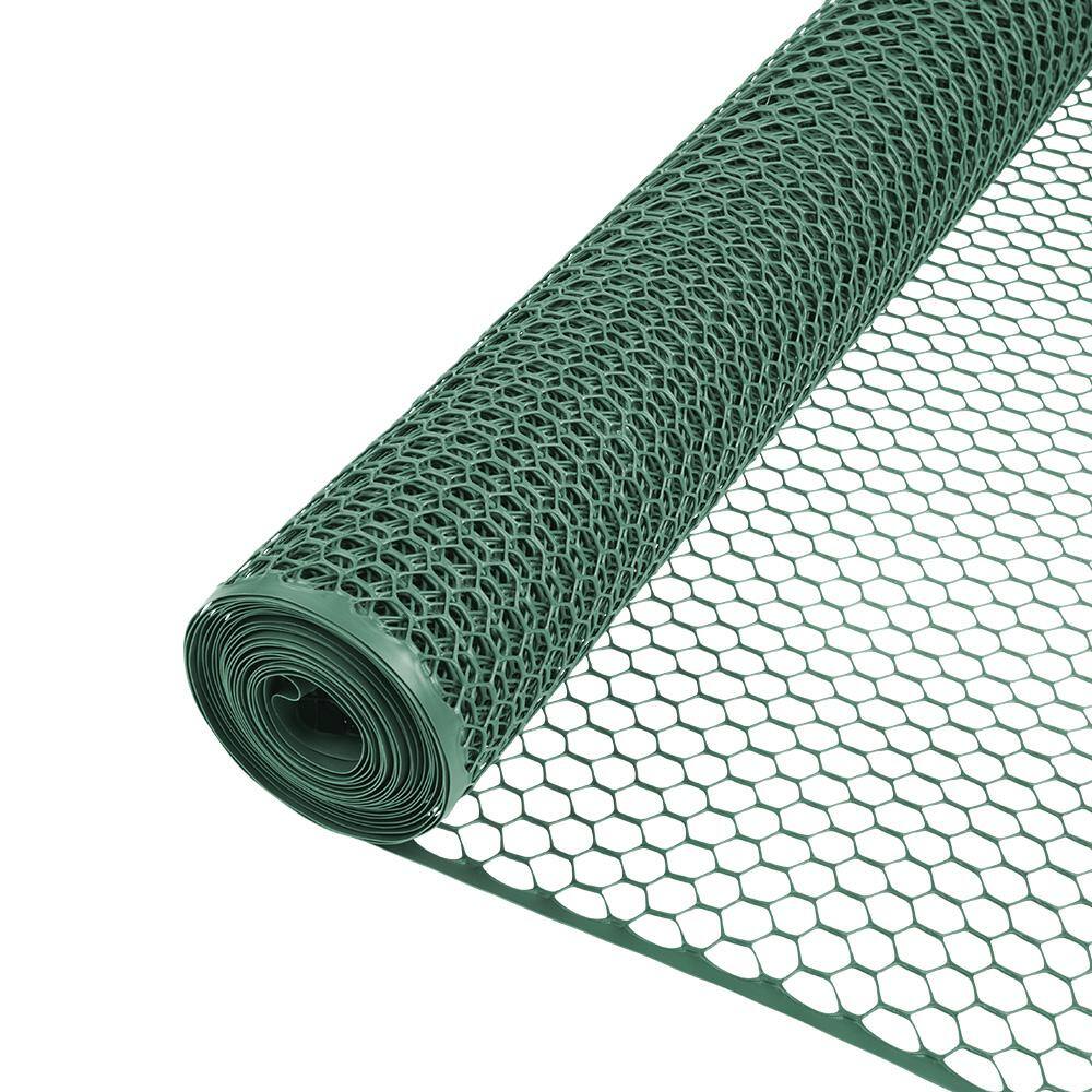 Everbilt 34 in. Mesh x 3 ft. x 25 ft. Black Plastic Poultry Netting 889240A