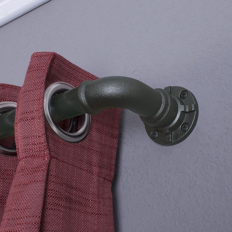 Decopolitan 18-36 Industrial Adjustable Curtain Rod