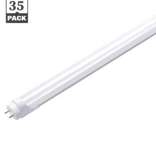 Cedar Hill 15-Watt 1.3 in. 4-In-1 External Driver 5000K T8 LED Tube Natural Daylight Frosted Light Bulbs (35-Pack) 430702