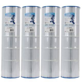 Unicel 7 in. Dia 105 sq. ft. Clean and Clear Plus Replacement Cartridge Filter (4-Pack) 4 x C7471