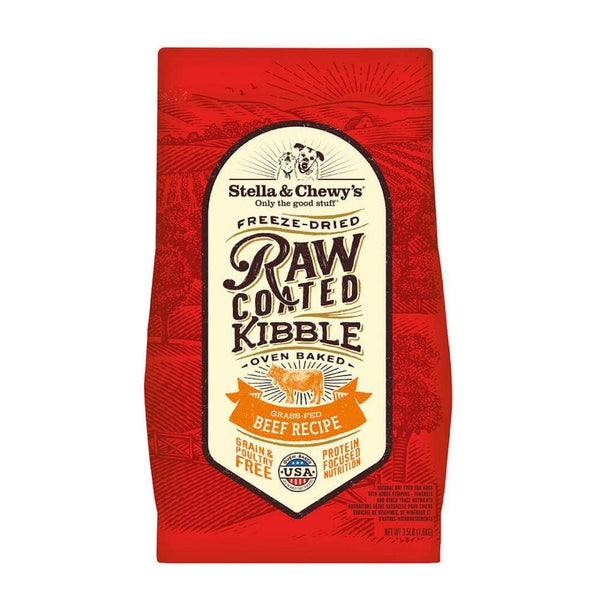 Stella and Chewy's Raw Coated Kibble Grass Fed Beef Recipe Dry Dog Food