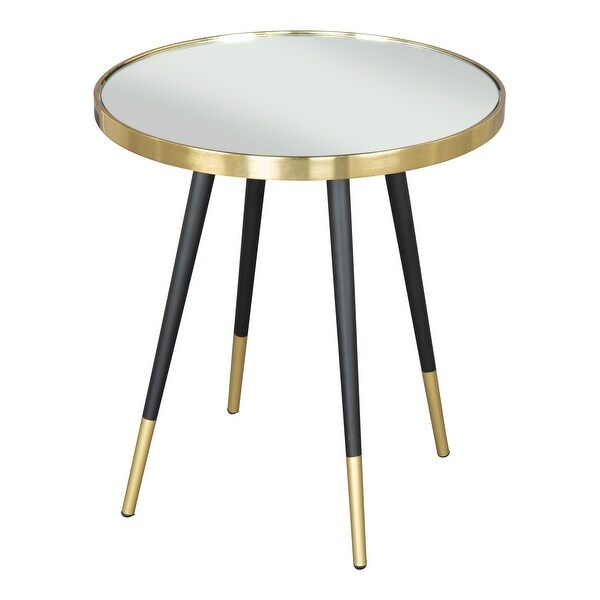 Particle Side Table Black and Gold