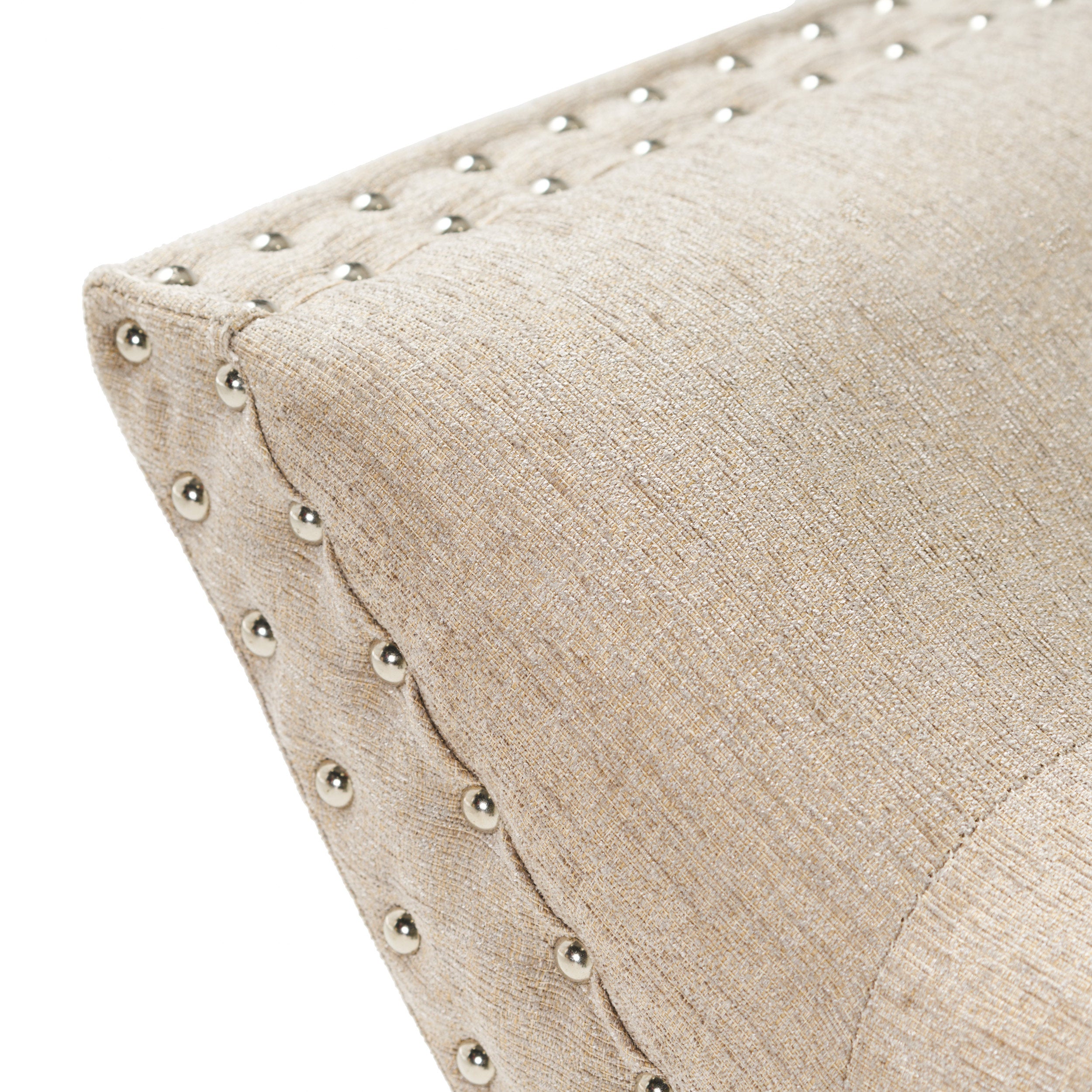 Bellamy Studios Becca Tufted Fabric Ottoman/Bench Color Almond