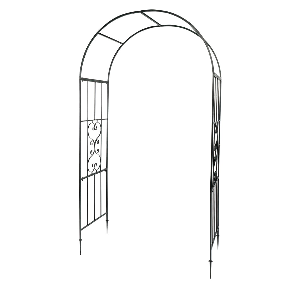 Kmowoo Arc Roof Wrought Iron Arch Plant Climbing Frame