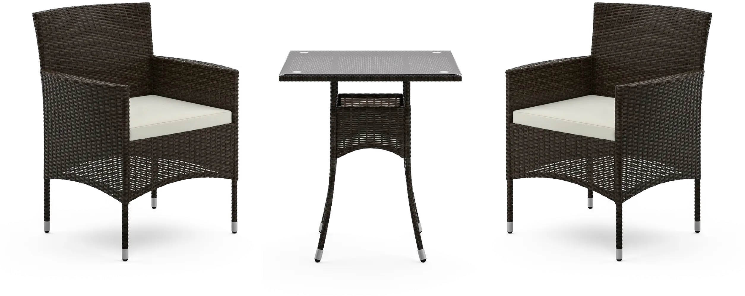 Longboat Key Brown Bistro Table and Chairs Set