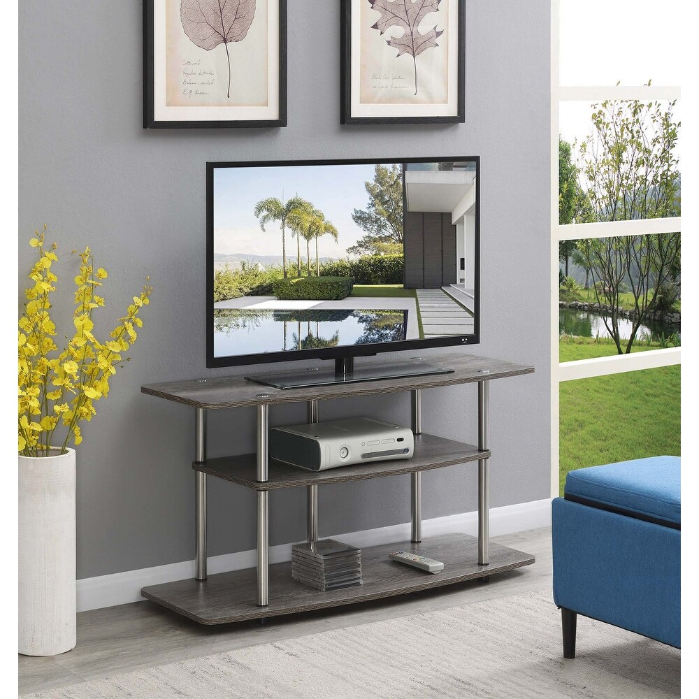 Convenience Concepts Designs2Go No Tools 46 inch 3 Tier Wide TV Stand