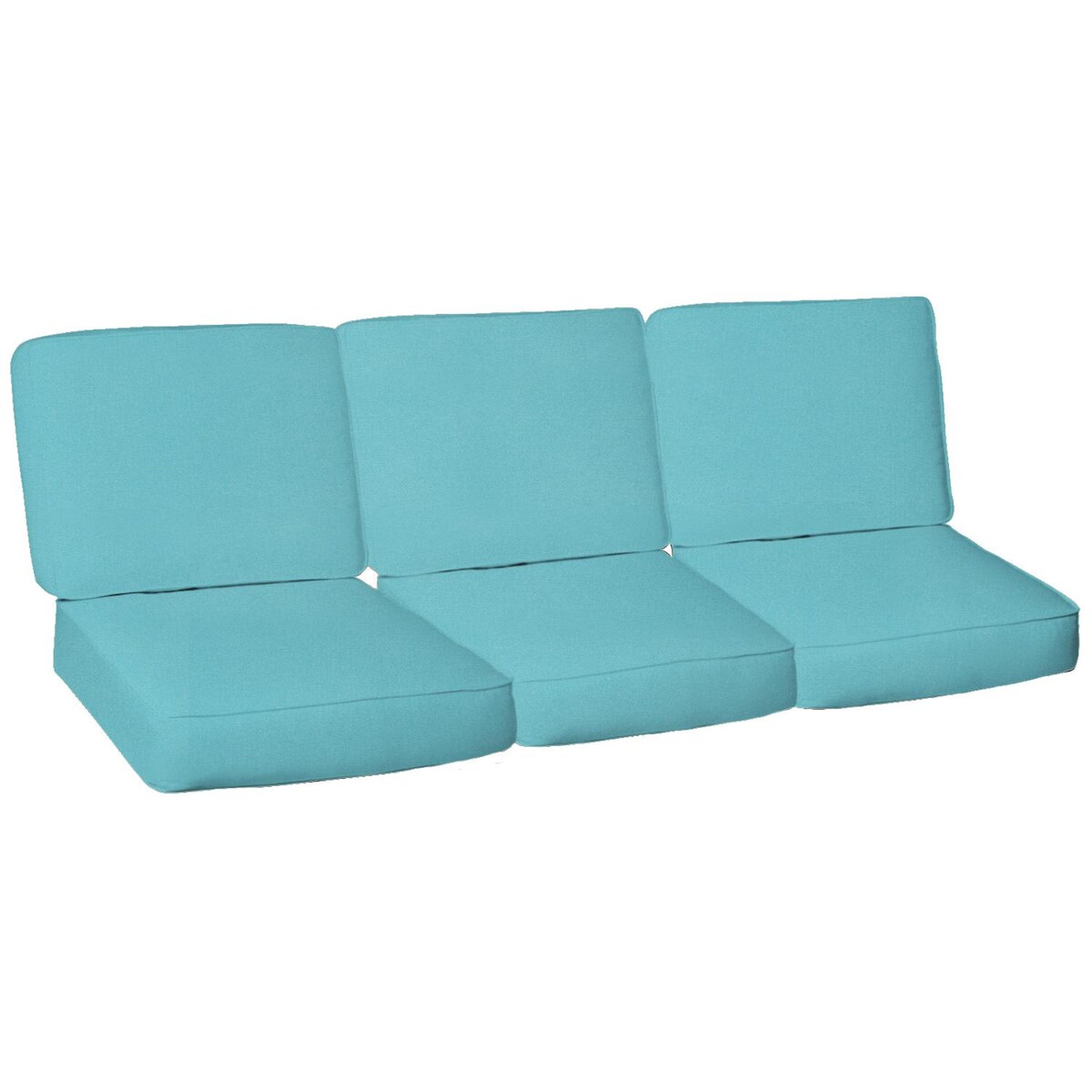 Sunbrella Canvas Aruba 6 Piece Medium Outdoor Replacement Sofa Cushion Set W/ Piping By Signature