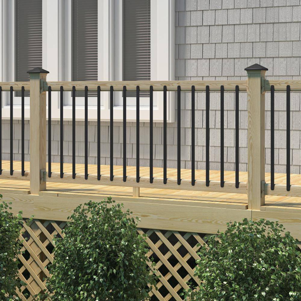 ProWood 4 in. x 4 in. x 4-12 ft. Pressure-Treated Pine Wood Premium Eased Edge Deck Post 217926