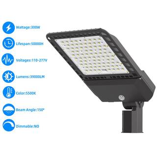 WYZM 1500-Watt Equivalent Integrated 300W LED Bronze Dusk to Dawn Area Light with 39000 Lumens 5500K Outdoor Light SB300C