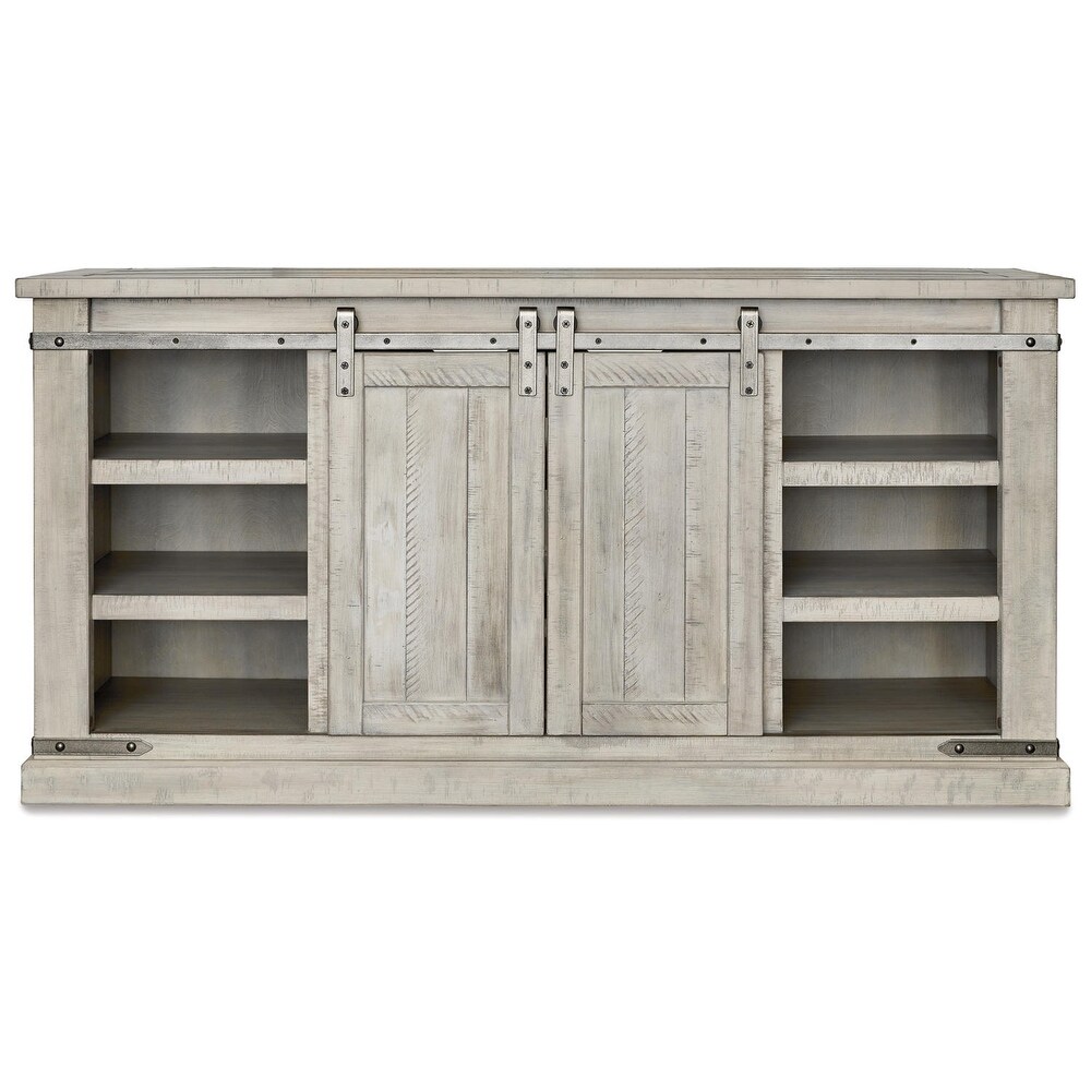 Signature Design by Ashley Carynhurst Casual TV Stand Whitewash