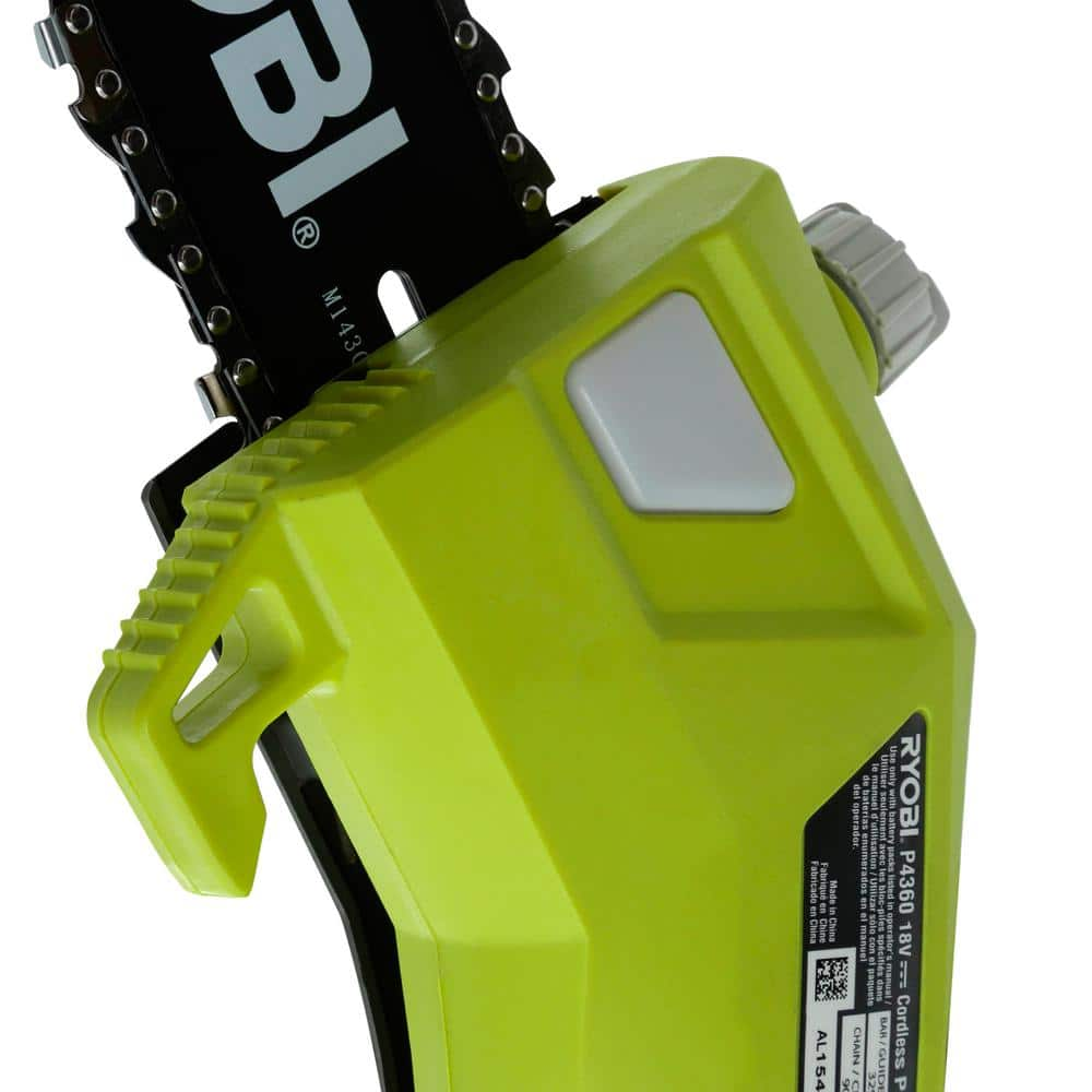 RYOBI ONE+ 18V 8 in. Cordless Battery Pole Saw with 1.3 Ah Battery and Charger P4361