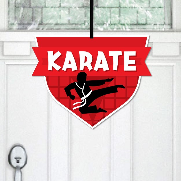 Big Dot Of Happiness Karate Master Hanging Porch Martial Arts Birthday Party Outdoor Decorations Front Door Decor 1 Piece Sign