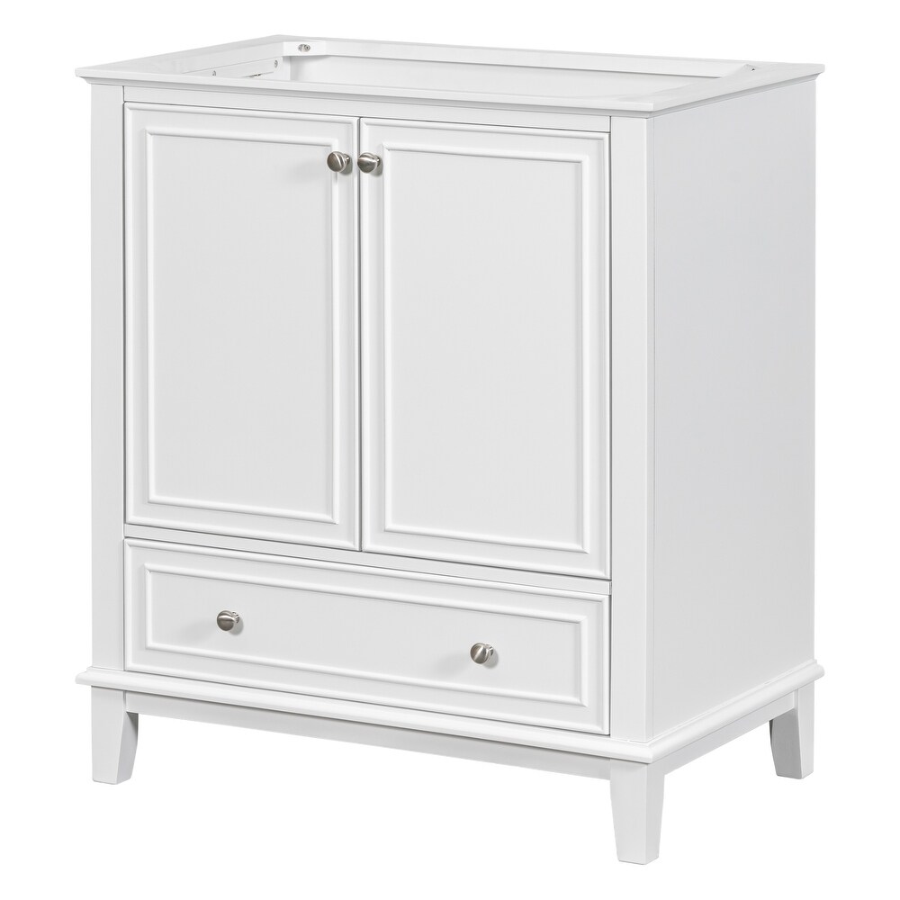 Bathroom Cabinet with Doors and Drawer