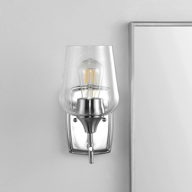 Valda Wall Sconce Nickel clear Safavieh