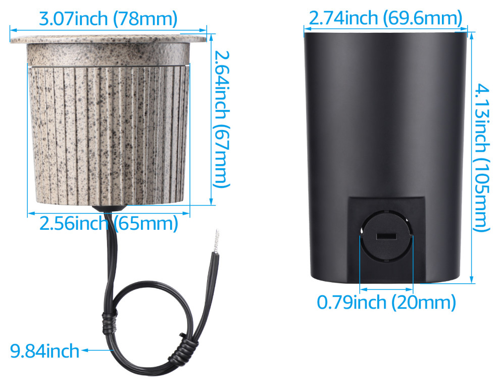 LEONLITE 6 Pack LED Low Voltage Landscape Pathway Lights   Modern   Inground And Well Lights   by W86 Trading Co.  LLC  Houzz