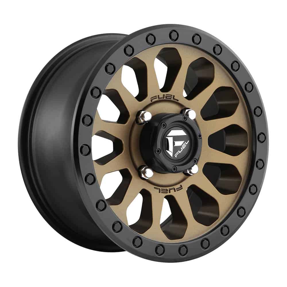 Fuel 1PC D600 VECTOR D600 17X8.5 6X5.5 MT-BRNZ-BBR 07MM