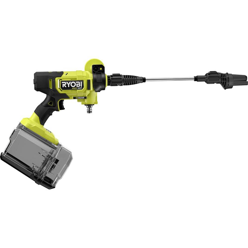 RYOBI 40V HP Brushless EZClean 600 PSI 0.7 GPM Cordless Battery Cold Water Power Cleaner with 2.0 Ah Battery and Charger RY124052K