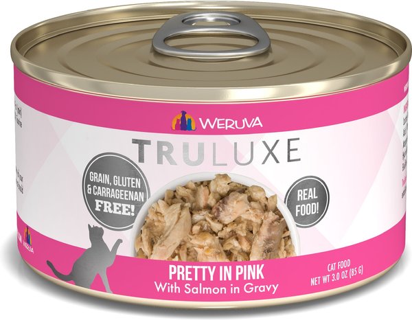 Weruva Truluxe Pretty In Pink with Salmon in Gravy Grain-Free Canned Cat Food