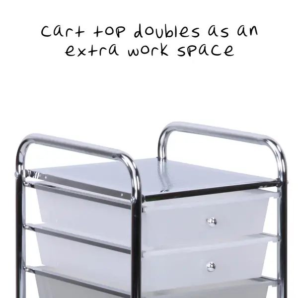 Honey Can Do 10 Drawer Shaded Rolling Storage Cart